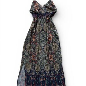 Elegant Multicolor Maxi Dress